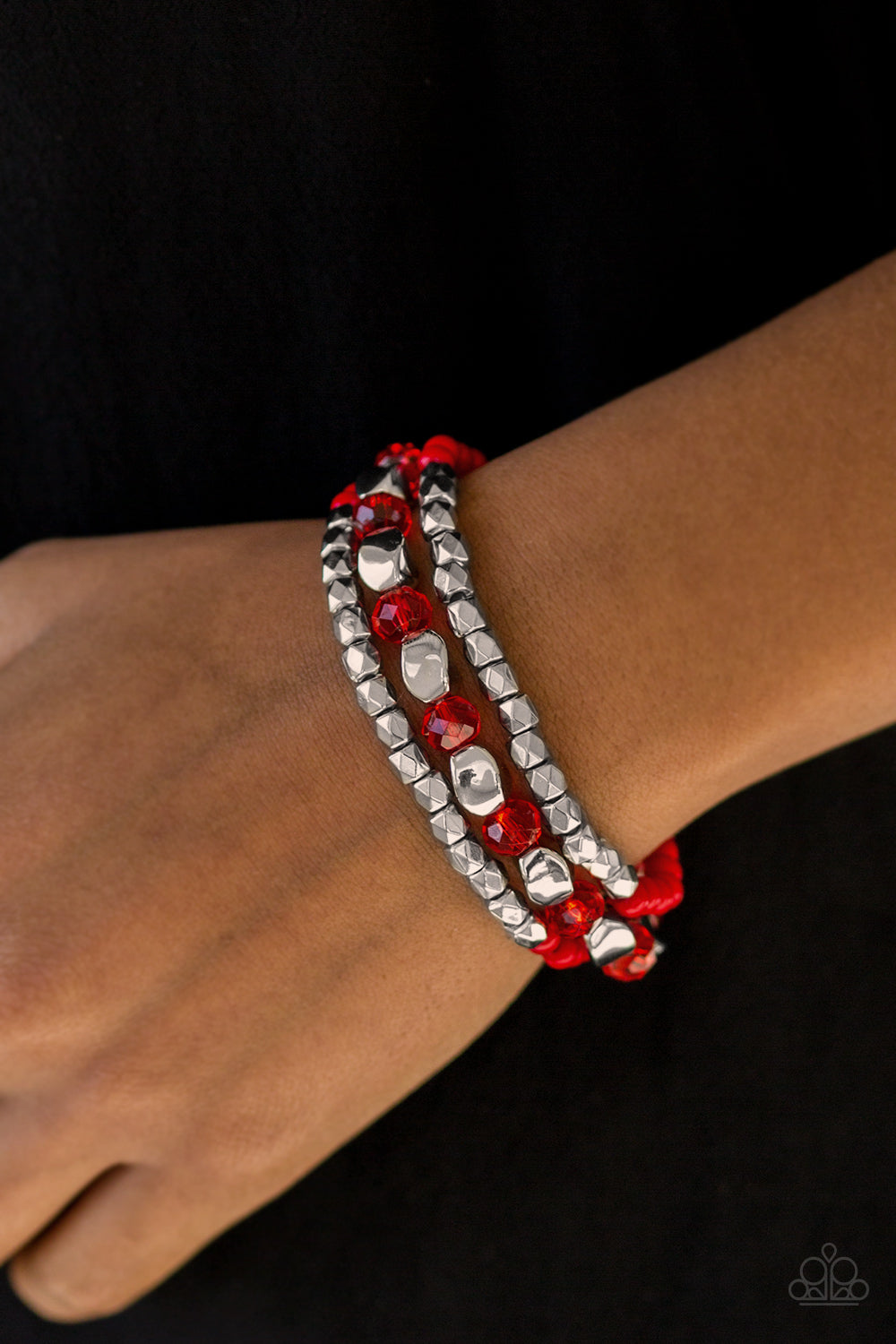 Beaded Bravado - Red